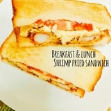 朝食ランチに☆エビフライのサンドイッチ